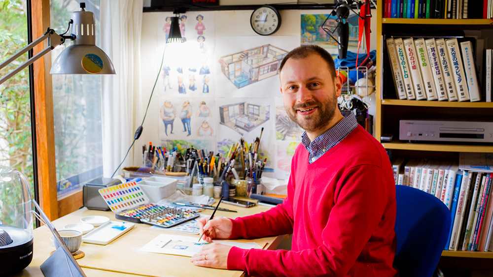 《你的名字。》背景美術——波蘭插畫家Mateusz Urbanowicz細緻描繪懷舊東京